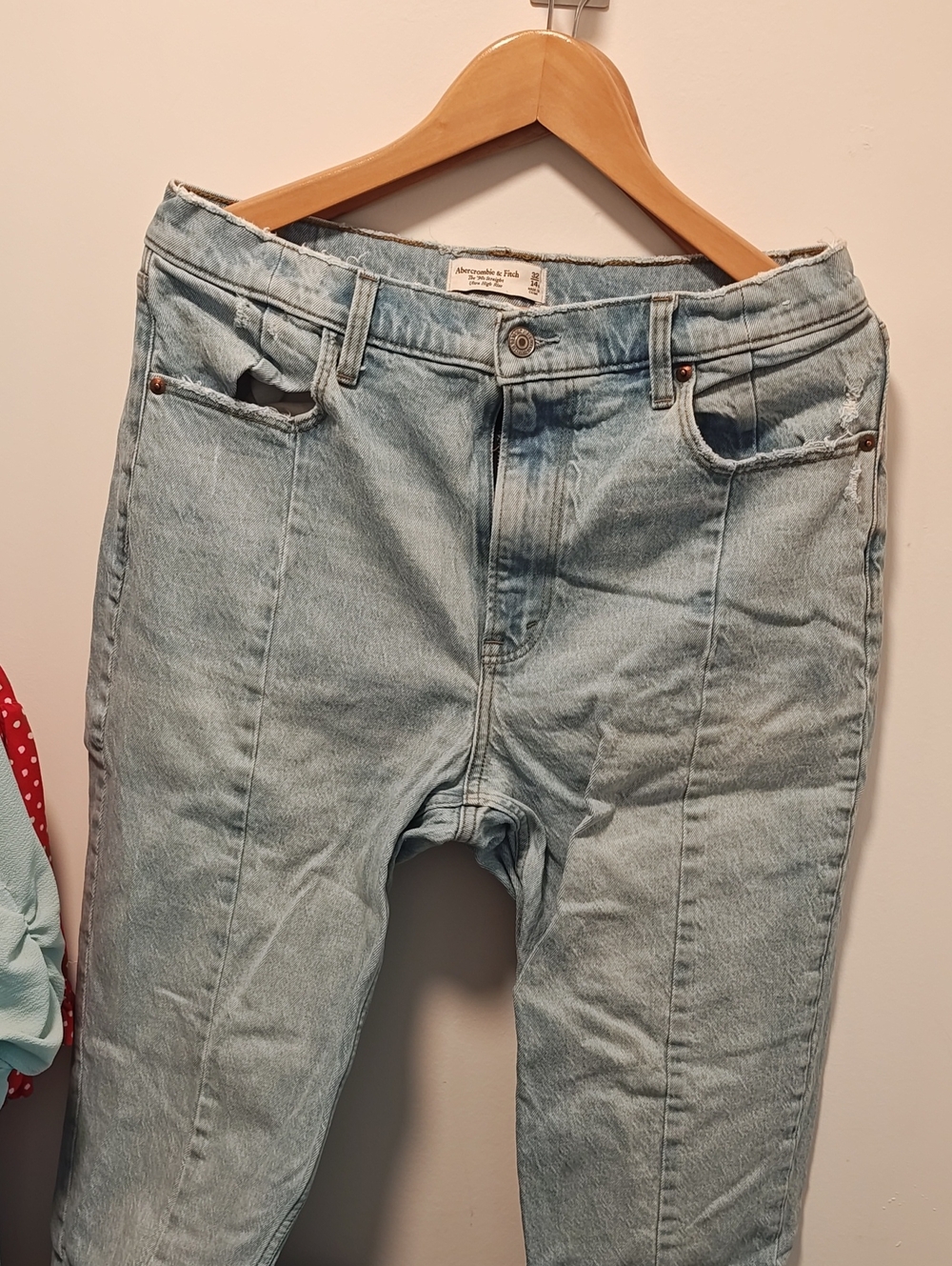 Abercrombie & Fitch Light Blue Boyfriend Jeans